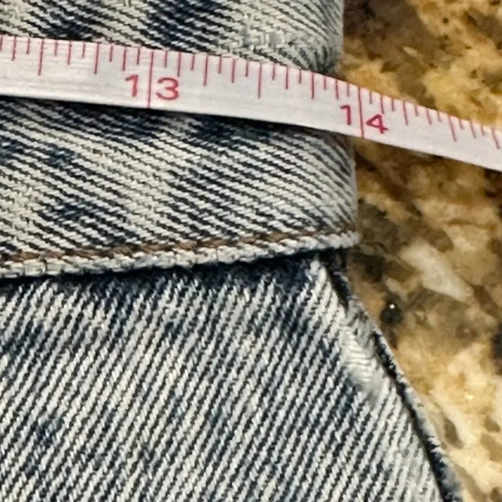 Vintage USED Acid Washed Jeans Snap Close Fly in Womens Size 30 Zipper Ankles - Picture 8 of 10